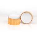 100ml bamboo cosmetic packaging face cream jar with bamboo lid for facial cream